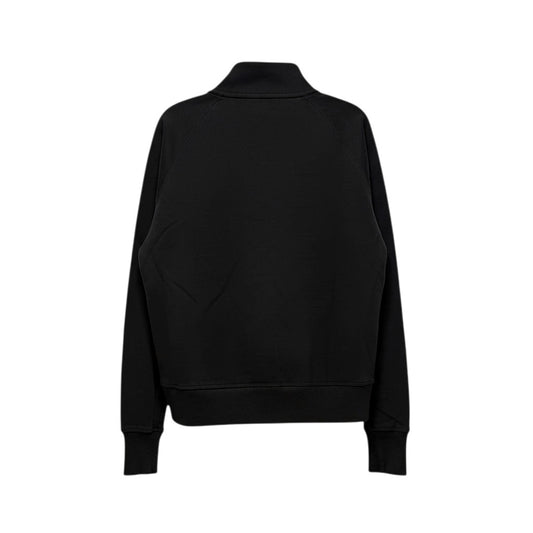 Triple H Treasures DKNY Sport women's dark brown half-zip sweatshirt with studded logo detail.